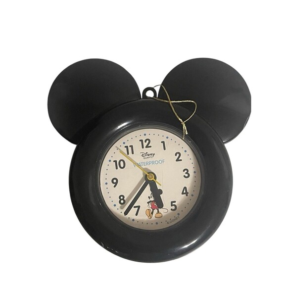 Disney’s Mickey Mouse clock battery operated Waterproof Works Vintage ULTRA RARE - Picture 3 of 8